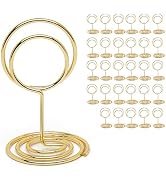 UMETDO 30PCS Table Number Holders Place Card Holder - Photo Holders for Tables, Cards Stand Name ...