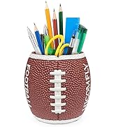 Pen Holder for Desk Office Supplies Organizer Essentials, Cool Football Pencil Cup for Home Deskt...