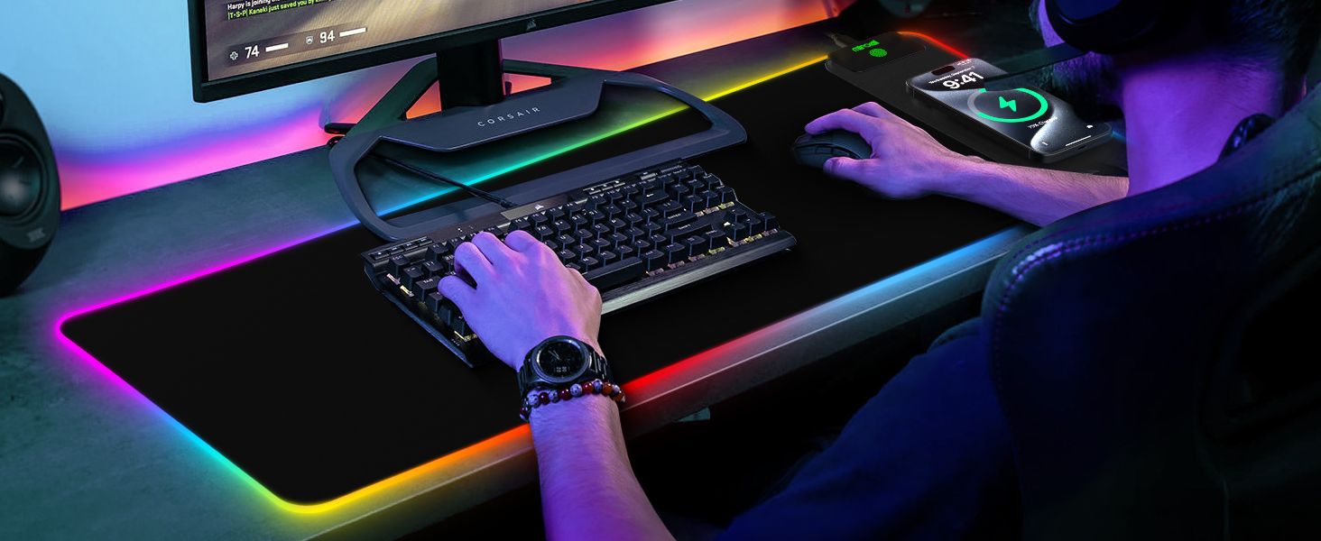 Mouse Pad Gaming RGB
