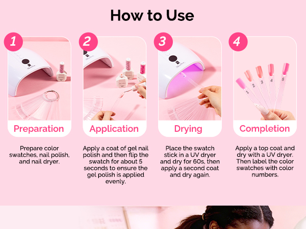 Nail Swatch Sticks