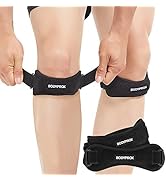 Bodyprox Patella Tendon Knee Strap 2 Pack, Knee Pain Relief Support Brace Hiking, Soccer, Basketb...