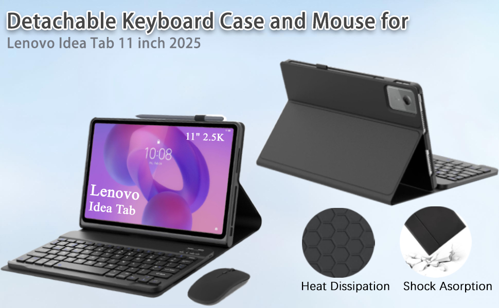 Detachable Keyboard and Mouse for Lenovo Idea Tab 11 inch 2025