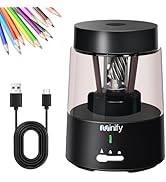 Minify Pencil Sharpener Electric Pencil Sharpener Heavy Duty Blade Rechargeable Battery Powered P...