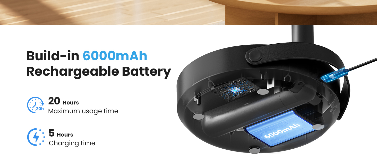 table fan battery operated fan desk fans small quiet rechargeable fan portable