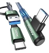 AINOPE 240W Long USB C Cable Multi 4 in 1 Charging Cable Fast Charging C Type Charger Fast Charge...