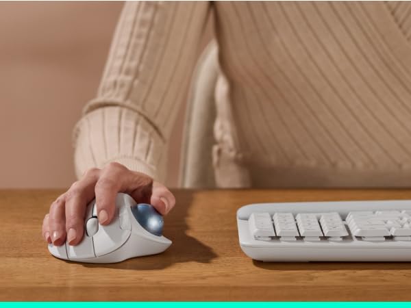 Logitech ERGO M575S Wireless Trackball Ergonomic Mouse