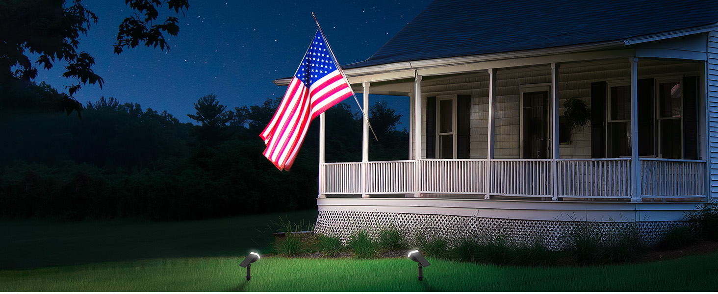 Solar Lights for Flag