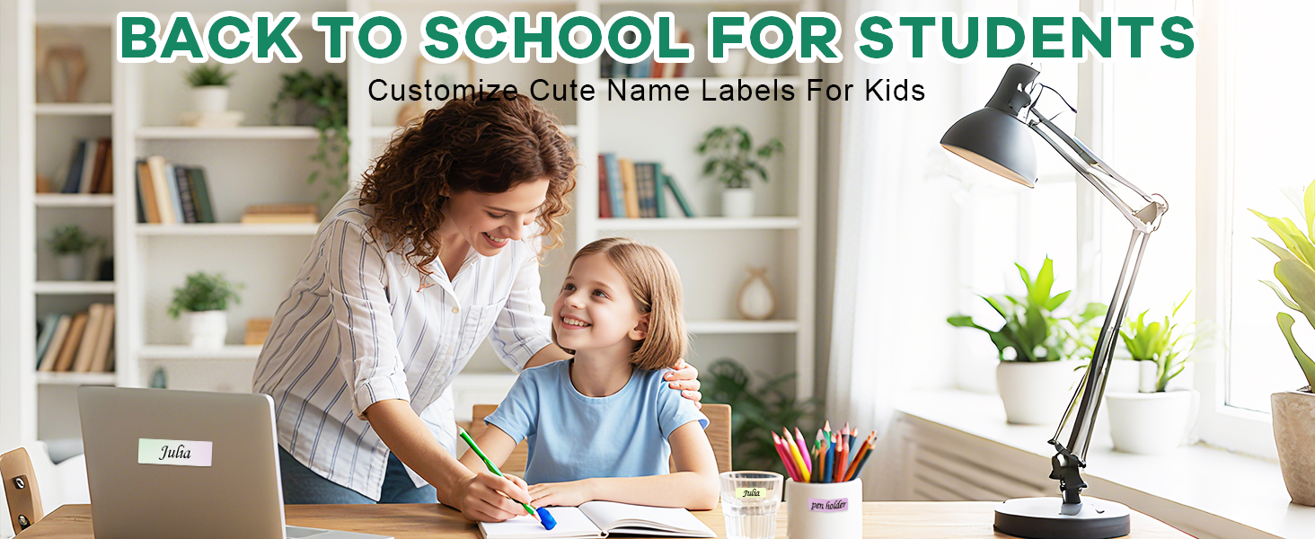 Name label maker machine for kids back to school