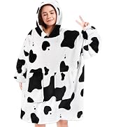 Wearable Blanket Blanket Hoodie Gifts for Adults Mom Women Men Oversized Fluffy Hoodie Cozy Hideo...