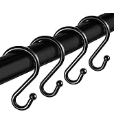 BellRhein Shower Curtain Hooks, Metal Shower Hooks for Shower Curtain Rod, Rust Proof Metal Showe...