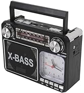 AM FM Vintage Radio, Portable Retro Shortwave Radio with Bluetooth Speaker USB MP3 Player, Batter...