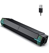 Jeecoo M20 Bluetooth Computer Speakers for PC Desktop Monitor, Gaming PC Sound Bar - Wired USB-Po...