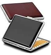 roygra Cigarette Case (2 Pack), Spring Switch 20 Capacity Cigarette Holder Case for Men Women, Ci...