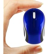 Wireless Mouse Cute Mini Computer Mouse Small Size Pocket Portable Compact Travel USB Optical Mic...