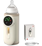 Portable Bottle Warmer for Baby,Baby Milk Warmer Multi-Function Milk &amp; Formula Heater Even Heatin...