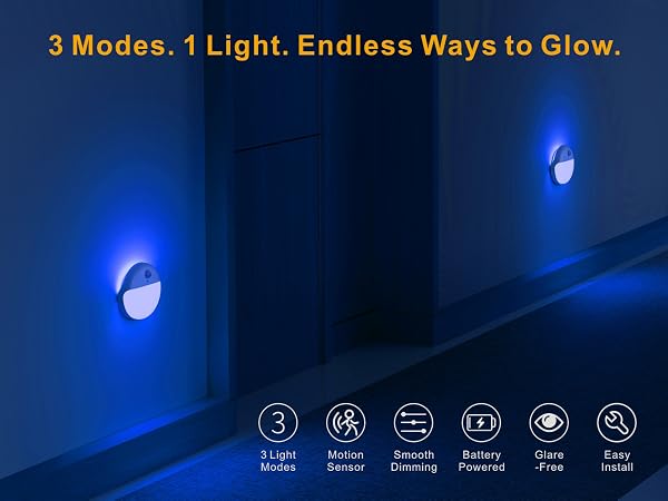 blue night light