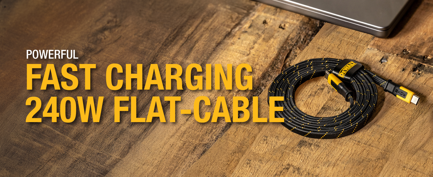 fast charging 240W flat-cable