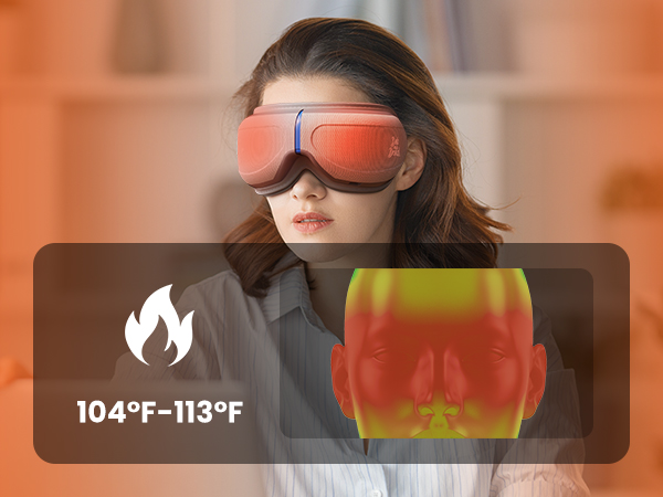 eye massager with heat and cooling eye massager for headaches migraine relief