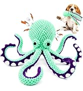 Fuufome Squeaky Plush Dog Toys, Soft Fabric Toys for Puppy, Small and Medium Dogs, Interactive Da...