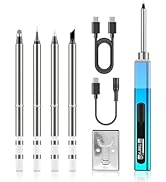 Portable Soldering Iron Kit, 96W USB-C Soldering Iron Pen, 8S Heat Up Adjustable Temperature 176°...