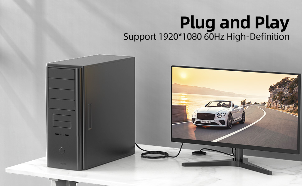 dvi cable plug and play