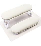 Subay Arm Rest for Nails Tech, Foldable PU Leather Nail Arm Rest for Acrylic Nails Cushion Hand H...