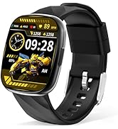Transformers Kids Smart Watch for Boys &amp; Girls,1.78" HD Touchscreen Fitness Tracker with Heart Ra...