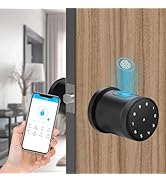Smart Door Knob Fingerprint Door Lock with Keypad, Keyless Entry Biometric Fingerprint Door Knob ...