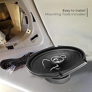 3-Way Universal Car Stereo Speakers - 400W 6” x 8” Triaxial Loud Pro Audio Car Speaker Universal OEM