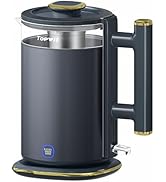 Topwit Electric Kettle, 1.5L Electric Tea Kettle Double Wall Design, BPA-Free Glass Hot Water Ket...
