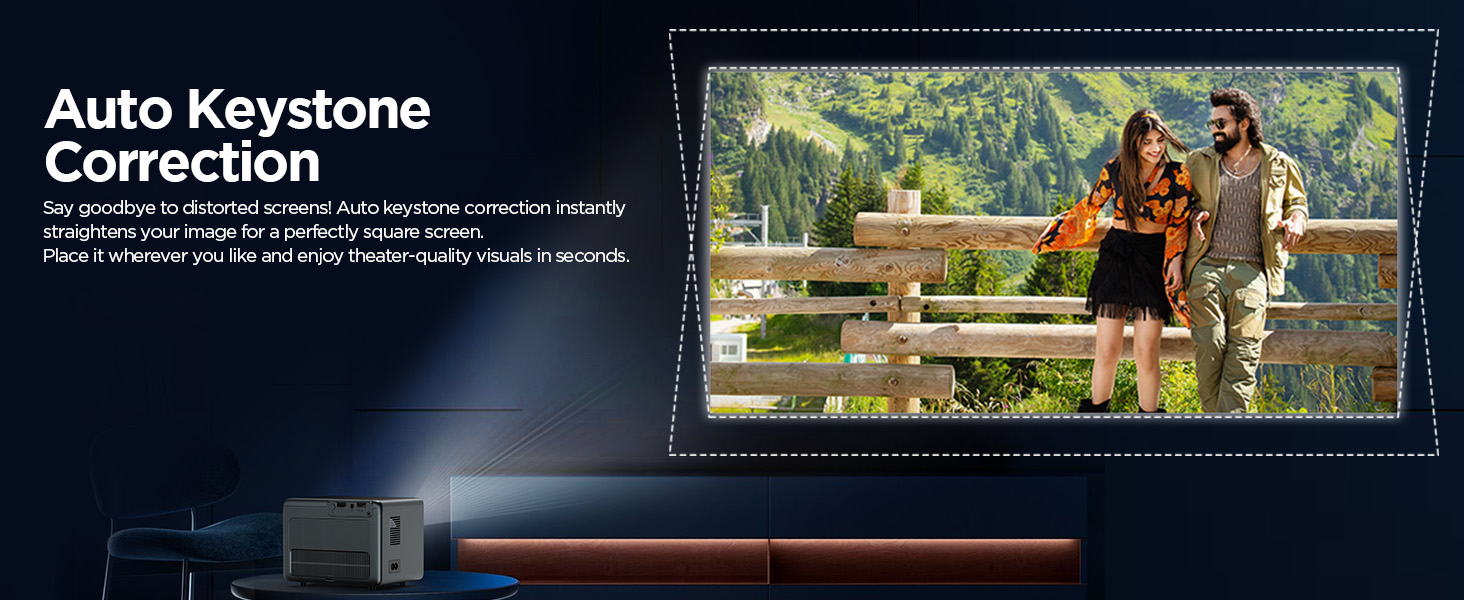 1080p 4k smart projector portable wireless indoor outdoor video projector with wifi and bluetooth