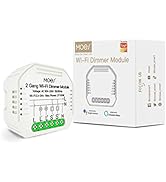 2 Gang DIY WiFi Smart 2/3 Way Light LED Dimmer Switch Module Smart Life/Tuya APP Remote Control W...