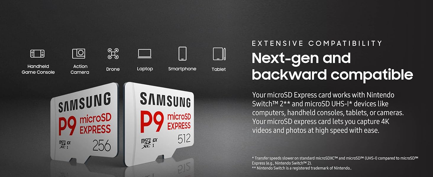 P9 Express sd microsd memory card