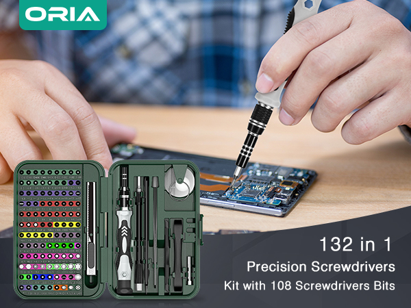 precision screwdriver set with case magnetic repair tool kit