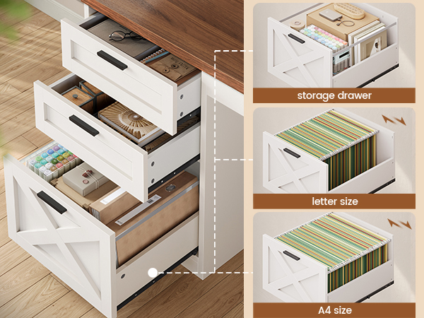 office desk with drawers
