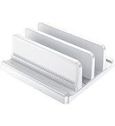 EAXBUX 4 in 1 Vertical Laptop Stand Holder,Adjustable ABS Plastic Desktop Notebook Dock,Vertical ...