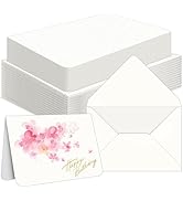 Vmiapxo 50 Sets Blank Watercolor Cards with Envelopes, Heavyweight 5x7 Inch 100% Cotton 140lb/300...