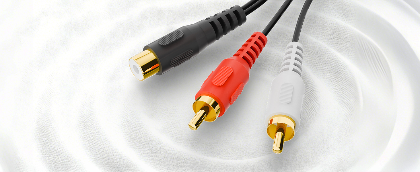 RCA Splitter 1 Female 2 Male