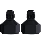 FGJQEFG 10AN AN10 Female to 6AN AN6 Male Flare Reducer Hose Fitting Adapter Black 2PCS