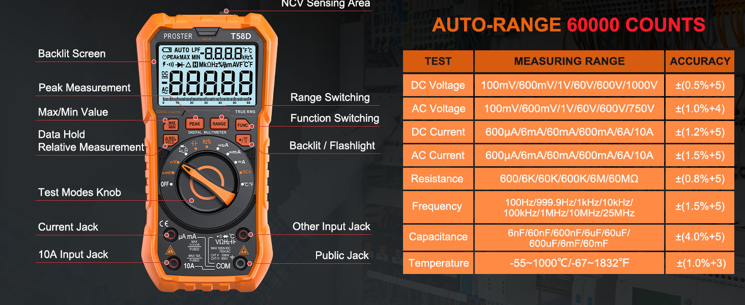 Multimeter 60000 Count