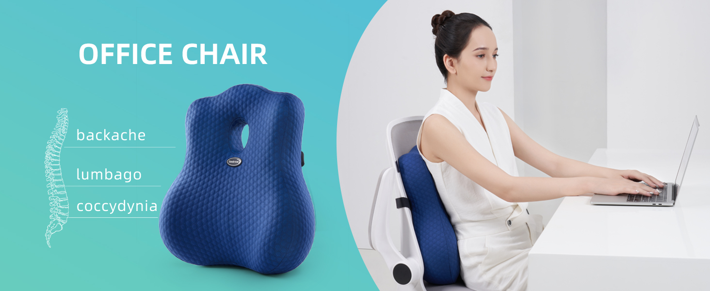 lumbar support back cushion for car