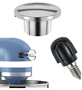 DALQUIS 1 Sets of Mixer Attachment Knob with Screws, Stainless Steel Attachment Knob, Mixer Hub S...