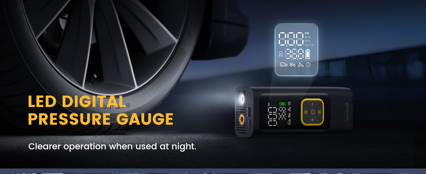 Tire Inflator Portable Air Compressor