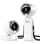 Morelax Personal Handheld Fan,High-Speed Turbo Fans,5-Speed with LED Display,Powerful Motor,4000m...