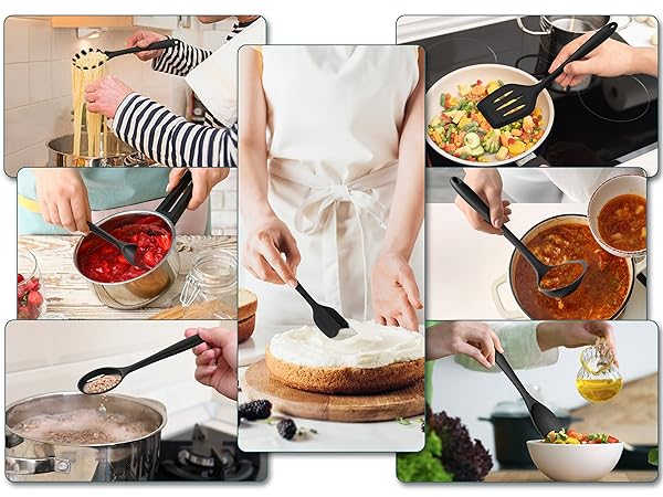 Silicone Cooking Utensil Set of 7