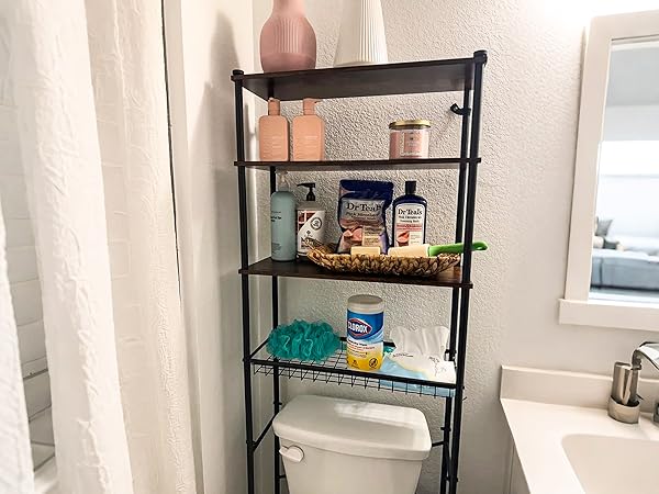 4-Tier-over-the-toilet storage rack