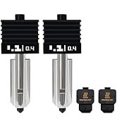 2PCS H2S/H2D Combo/P2S Hotend Kits 0.4mm Hardened Steel Nozzles- for 3D Printer Bambu H2D/A1/A1 M...