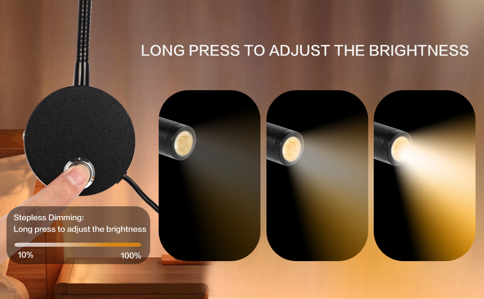 reading light for bed headboard