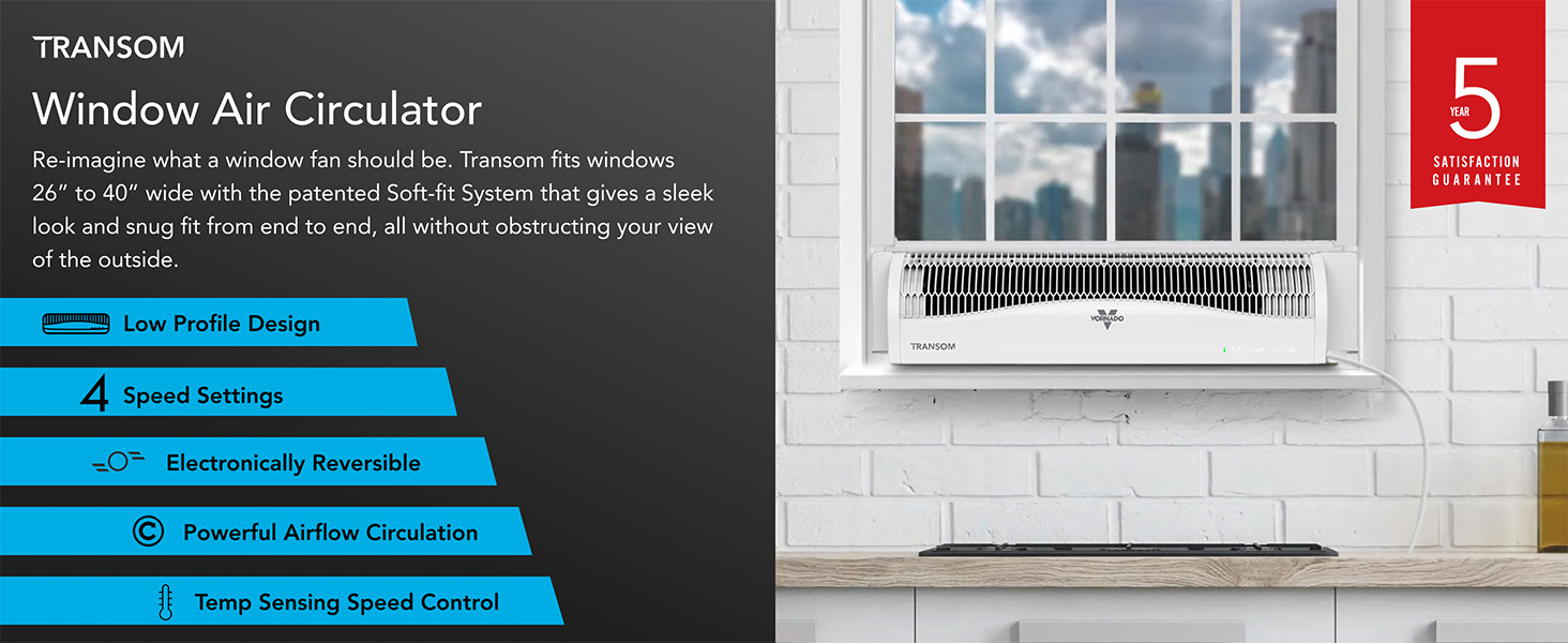 Transom Window Fan, Window Fan, Circulator