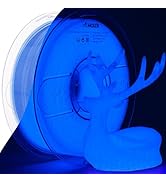 AMOLEN 3D PLA Printer Filament, 1.75mm Glow in The Dark Blue PLA Filament for 3D Printing, Best w...